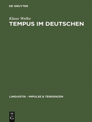 cover image of Tempus im Deutschen